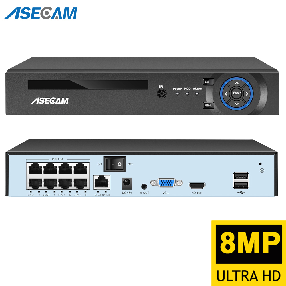 Monitor Portable Usb - Super 8MP POE NVR Videoregistratore Audio