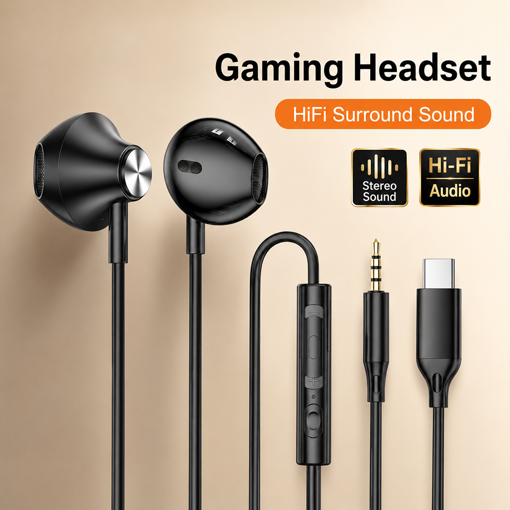 Laptop Accessories Cool - Cuffie HiFi Surround con Suono Stereo