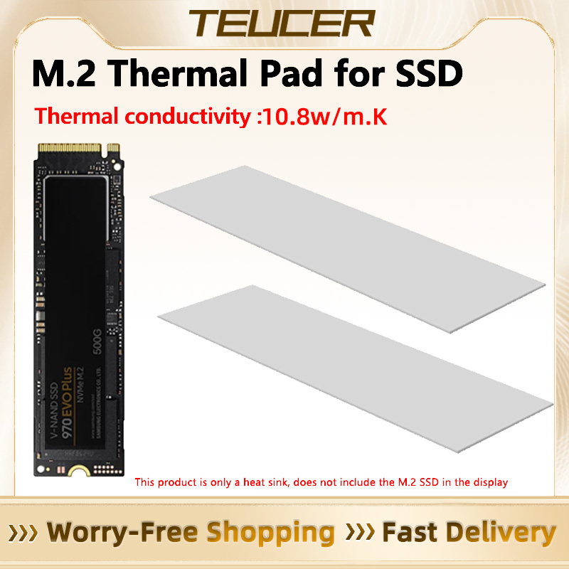 Laptop Accessories Cooling Pad - TEUCER M.2 Pad Termico 10.8W/mk 70x20mm