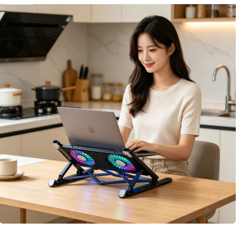 Laptop Accessories Cooling Pad - Nuovo Supporto Raffreddante per Laptop Pieghevole,