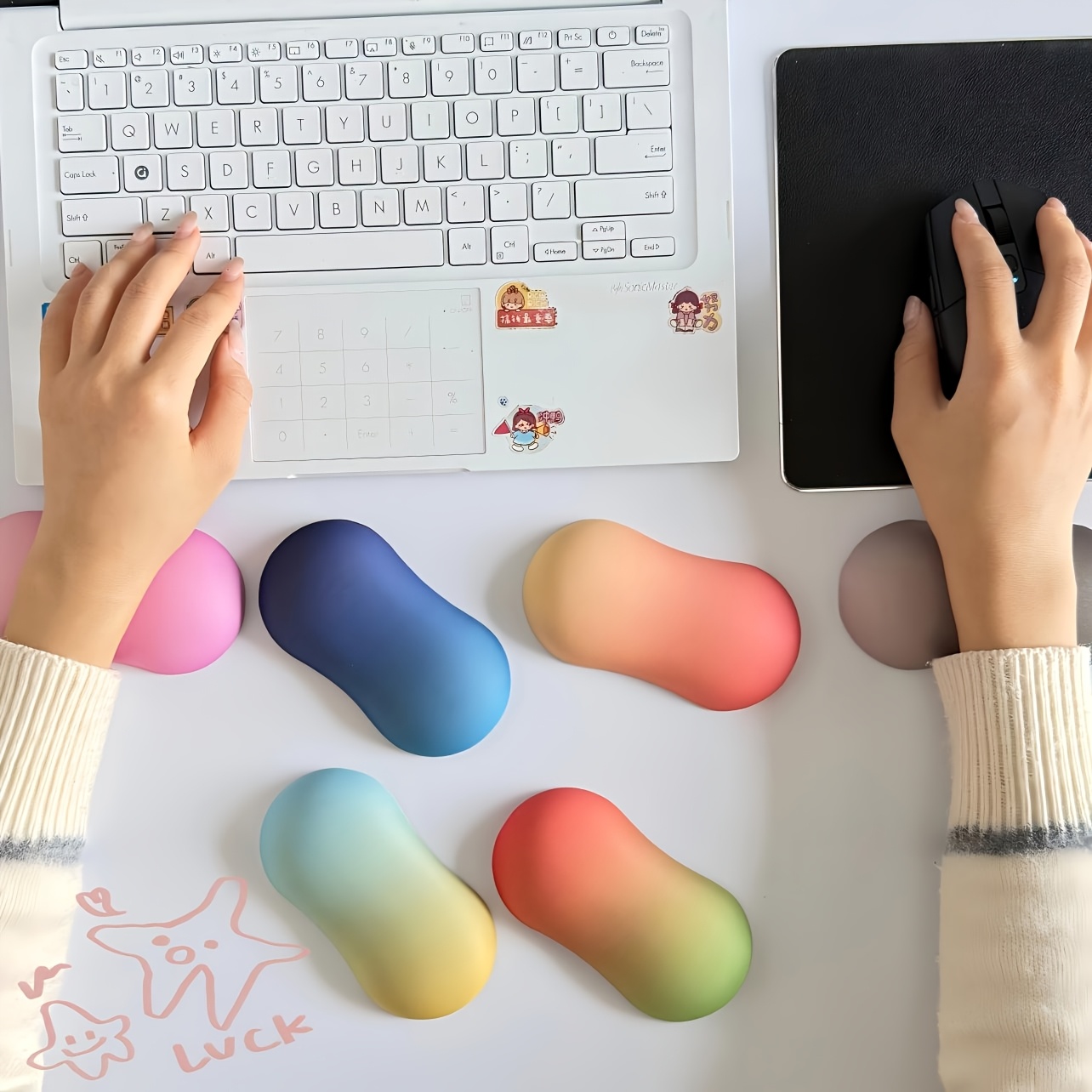 Wrist Rest Gel - Poggiapolsi Ergonomico in Memory Foam per