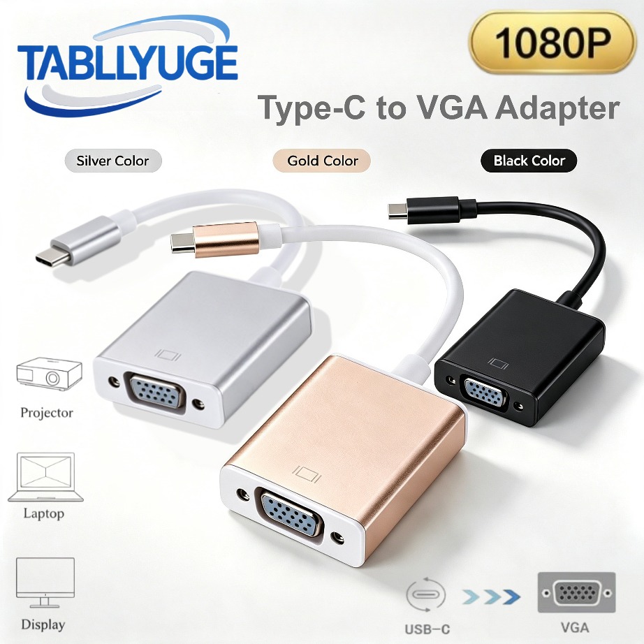 Monitor Portable Usb - TABLLYUGE Adattatore USB C a VGA,