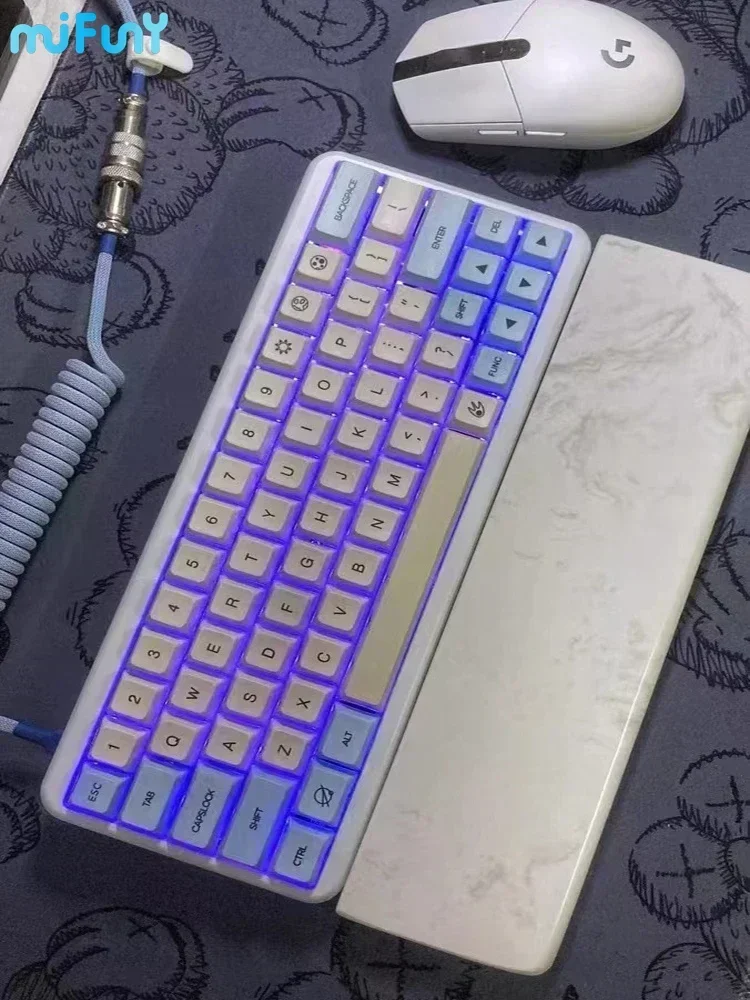 Wrist Rest Gel - Poggiapolsi per tastiera in marmo Comodo
