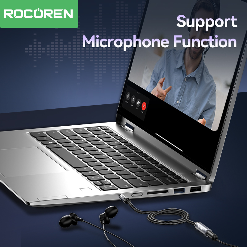 Cavo AUX Rocoren 3.5mm Jack Ma - Laptop Accessories Headphones recensione e prezzo