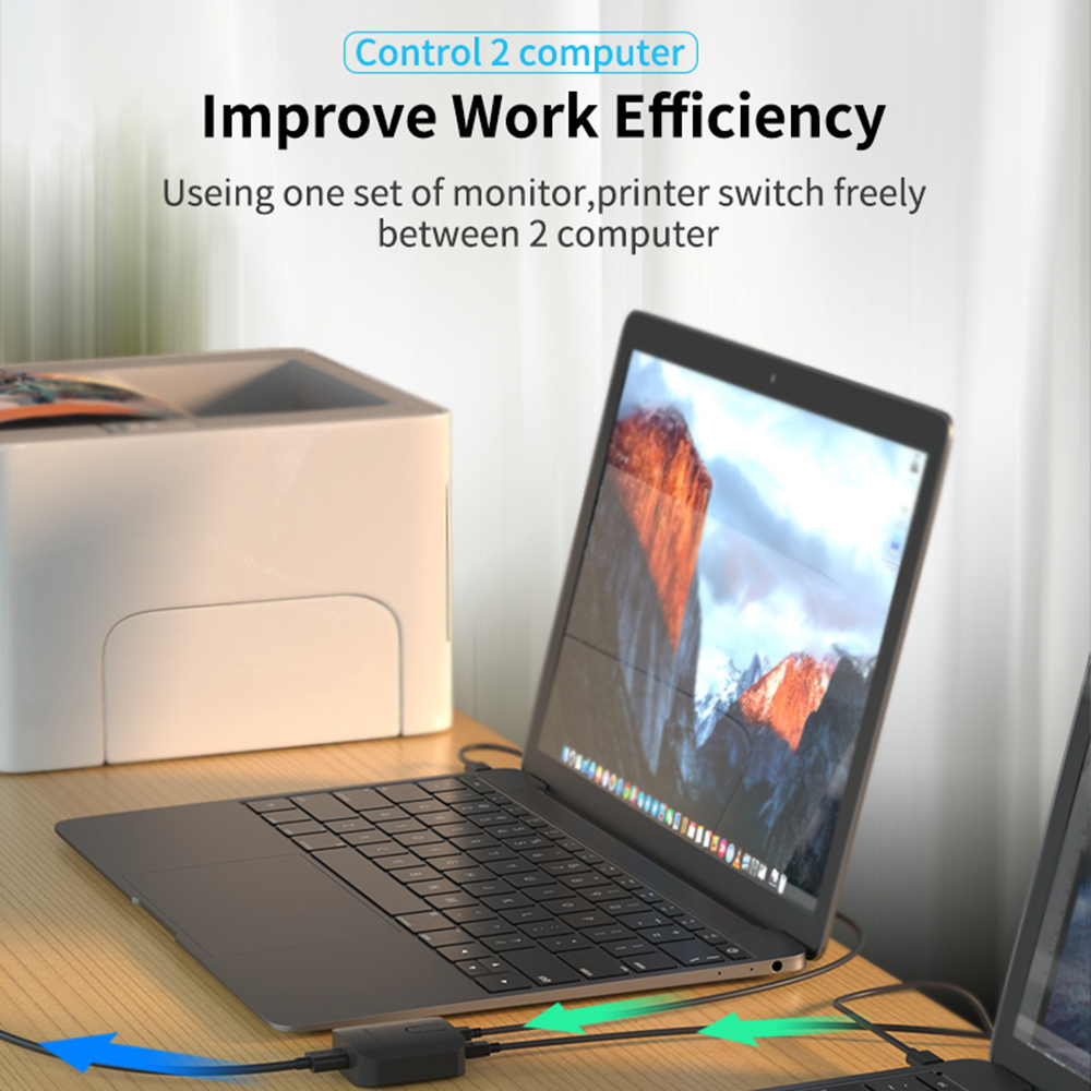 2 x1 KVM Switch Box Selector D - Monitor Portable Usb recensione e prezzo